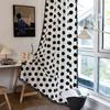 Nordic, Simple And Versatile Blackout Half Curtain Black And White Polka Dots Balcony Floating Curtain Finished Product