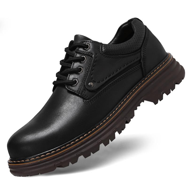 Luxury British Outdoor Mens Oxford Shoes High-end Genuine Leather Casual Shoes New Retro Work Footwear Brand Formal Dress Flats