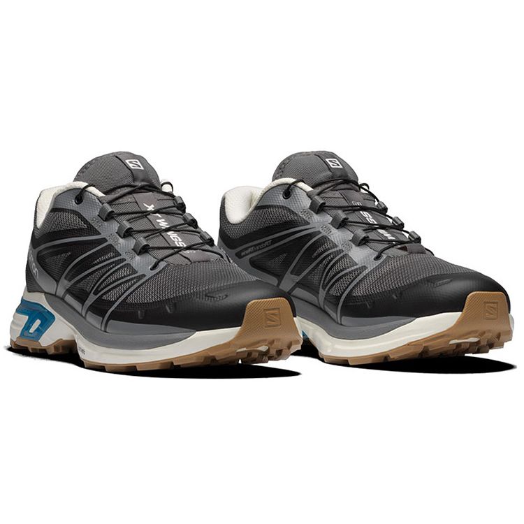 Salomon XT-Wings 2 Quiet Shade Blue Aster Gum Unisex Sneakers Black Vanilla-Ice 414686