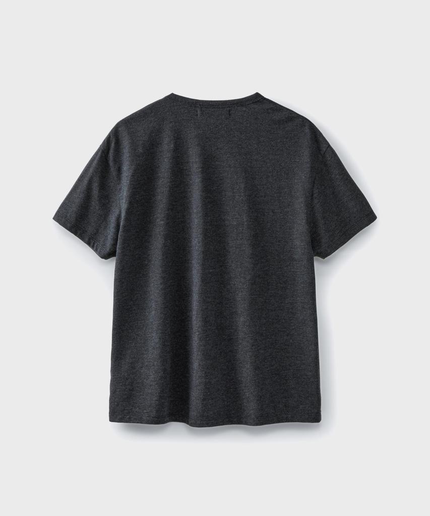 Beulaendideu Soft Slub Crop T-Shirt [Charcoal]