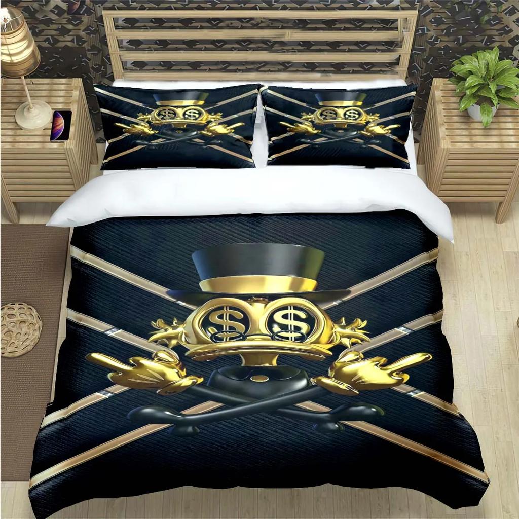 Modische 3D Lustige Geld Dollar Druck Bettwäsche Sets Bettwaren Set Bettbezug Bettdecke Set Bettwäsche Set Luxuriöses Geschenk
