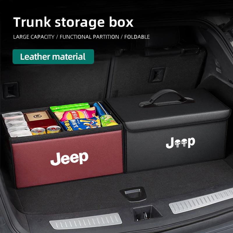 Car Trunk Storage Box Foldable Large Capacity Organizer For Jeep Grand Cherokee Wrangler JK Gladiator Compass Avenger Recon Patr
