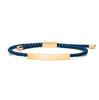Stainless Steel Accessories and 2mm Adjustable Braided Rope Custom LOGO Men Bracelet