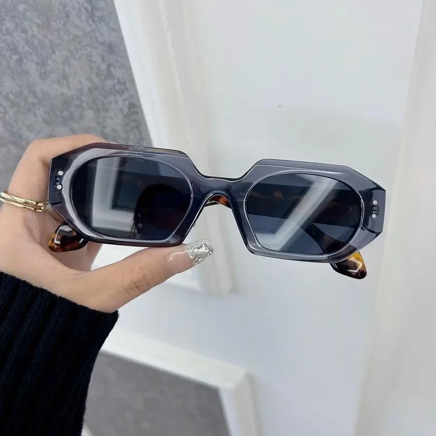 Óculos de Sol Quadrados Femininos da Moda Vintage Retro Preto Óculos de Sol Feminino Masculino Óculos