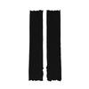 Frill Slit Leg Warmers Black