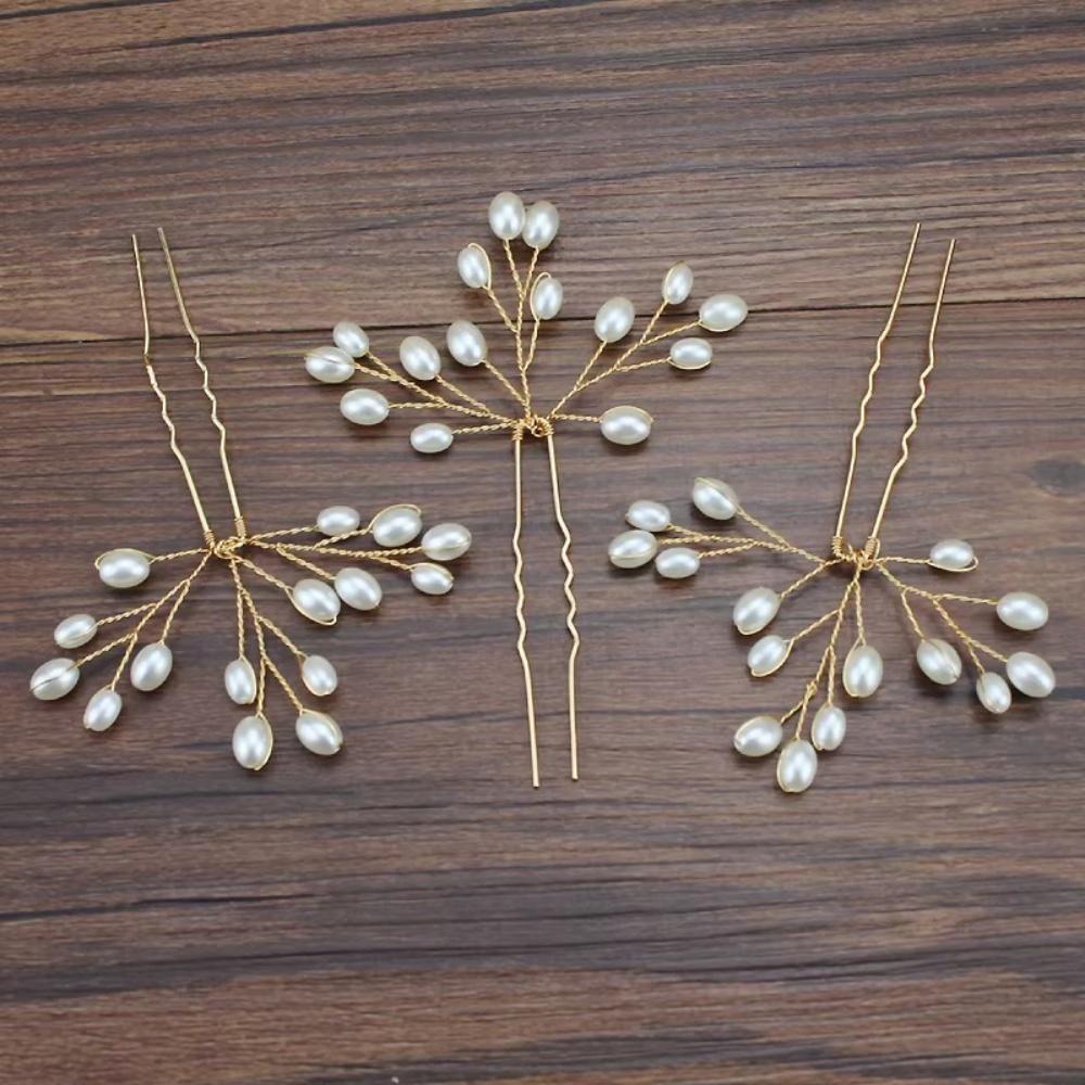 Handmade simple bridal hair clip vine hair pin women s wedding party cute hair accessory