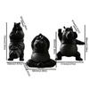 3Pcs Calm Animal Yoga Hippo Statue Art Crafts Hippo Figurines Hippo Sculpture  Yoga Studio
