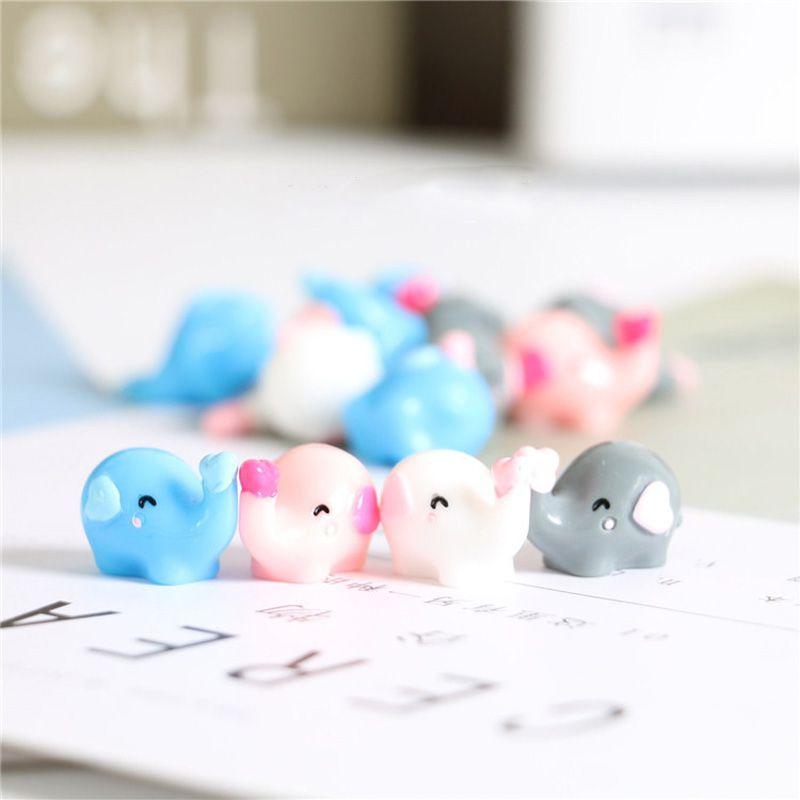 Elephant Resin Mini Diy Figures Garden Ornament Home Micro Decoration Craft