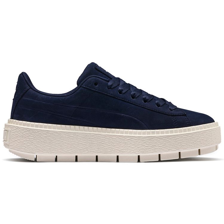 Puma Platform Trace Low Top Sneakers Women Sneakers Navy-Blue 369642-03
