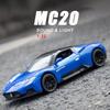 1/32 Diecast Alloy Model Car Miniature Maserati MC20 Supercar Metal Vehicle Ornaments Gifts for Children New Hottoy Red Toy Boys