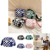 Vintage Chessboard Pattern Kids Shoulder Bag With Expandable Lightweight Nylon For Daily Use