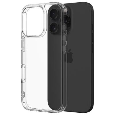 For iPhone 16 Pro Max Clear Case Shockproof Acrylic+TPU Phone Cover