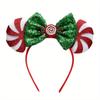 Christmas Mouse Ears Headband Christmas Antlers Snowflake Santa Snowman Hair Accessories For Christmas Party Dress Up