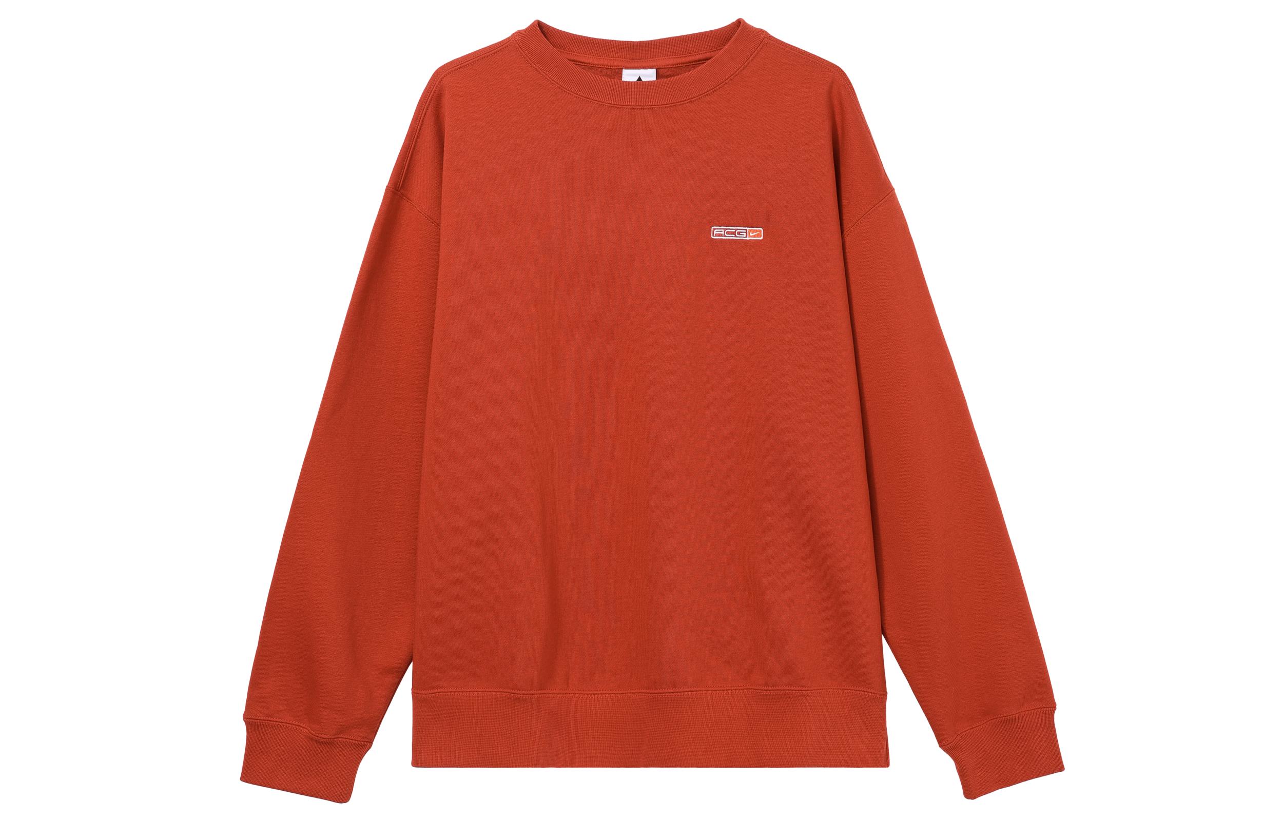 Nike ACG Sweatshirts Unisex Vermilion Crew Neck Moderate Other DM9942-671 L