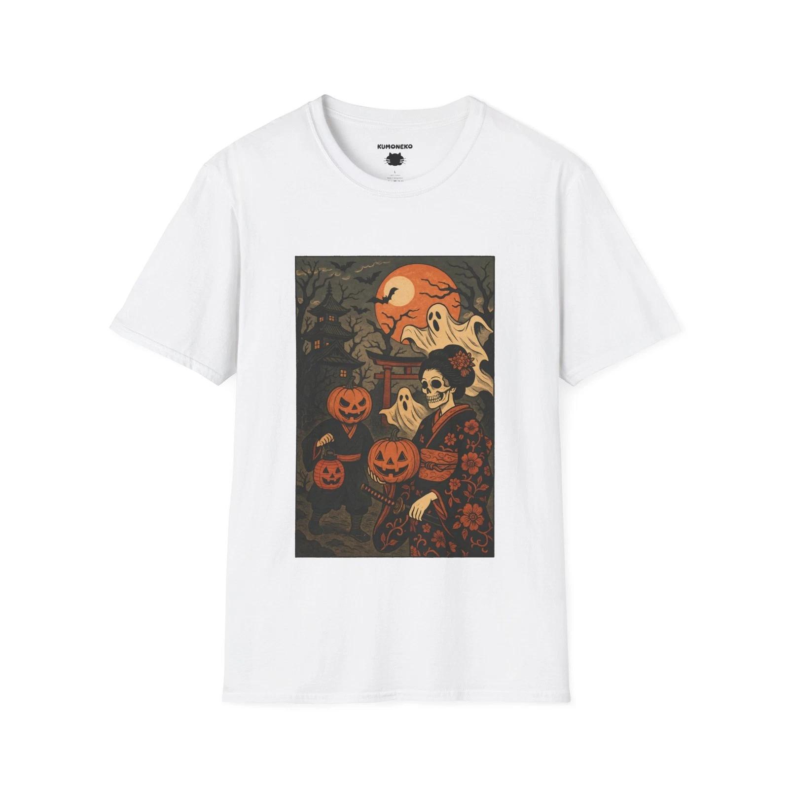 Halloween t-shirt, Japanese Horror T-Shirt, Yokai Ghost Design 4XL