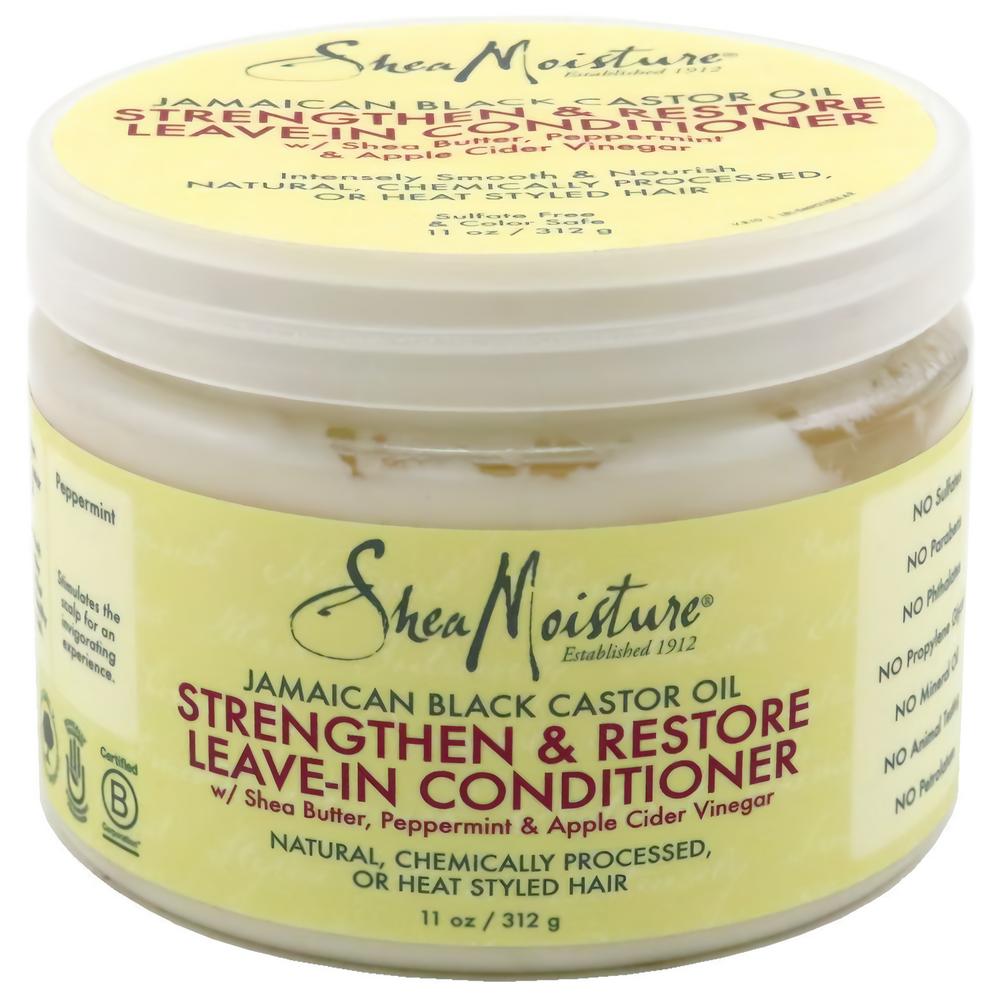 Shea Moisture Jamaican Black Castor Oil Strengthen & Grow Leave-In Conditioner 325ml 1 Pcs