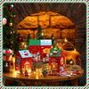 50 PCS Christmas Gift Boxes Candy Storage Machine Snowman Gingerbread Dry Box Bow Gift Box Christmas Gifts Christmas Decorations