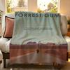 Movie F Forrest G Gump Throw Flannel Throw Blanket Suitable for Sofa Living Room Bedroom
