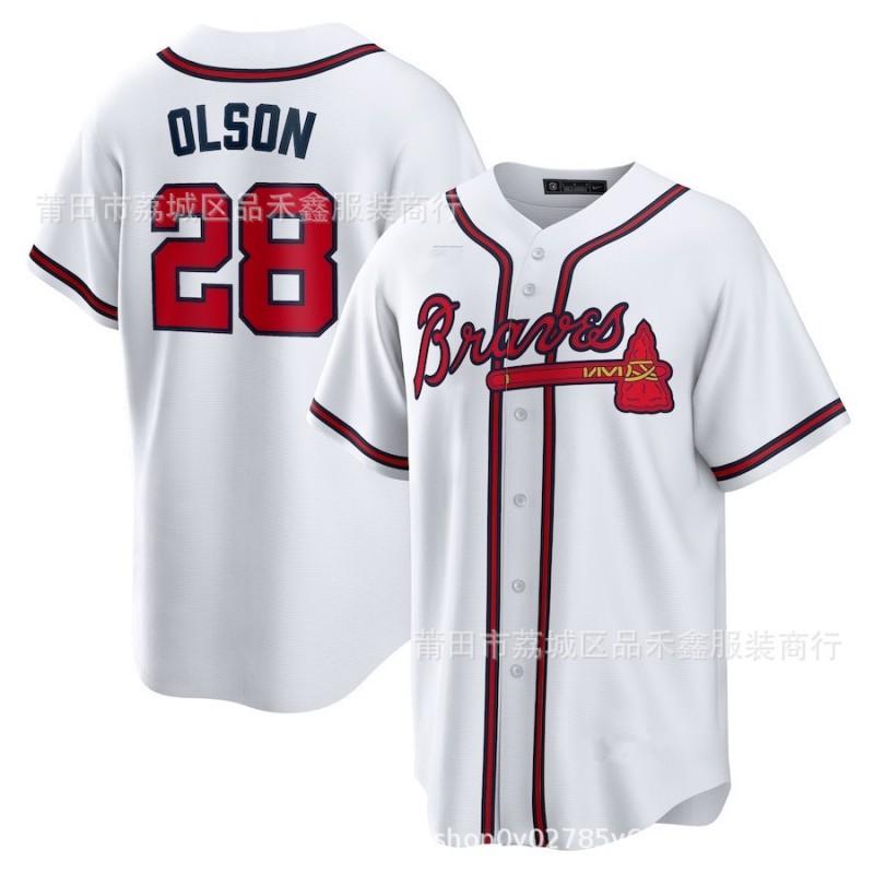 Atlanta Braves Baseball Jersey Custom Embroidered MLB Team Sport Shirt Men Women Fall Wear