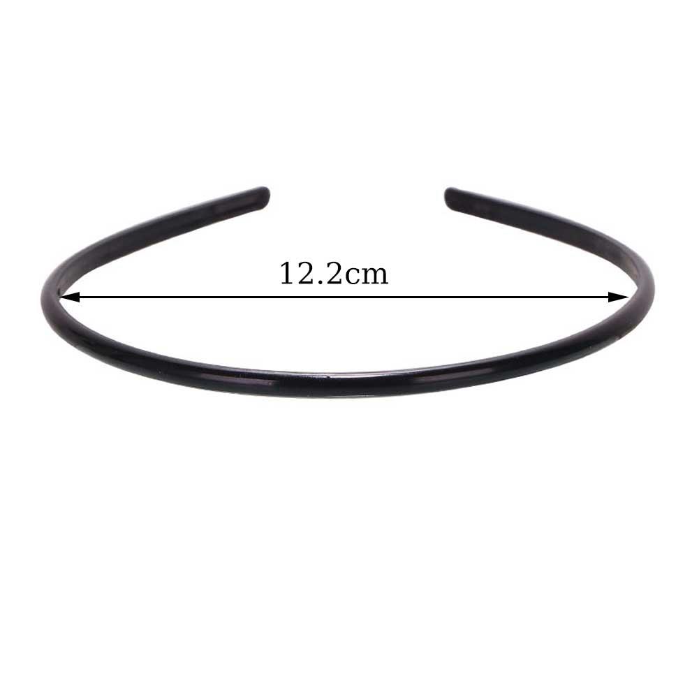 Elegant Black Hairbands For Women Trendy Toothed Non-slip Hair Hoop Hair Accessories Girl Face Wash Sports Headbands Headwear
