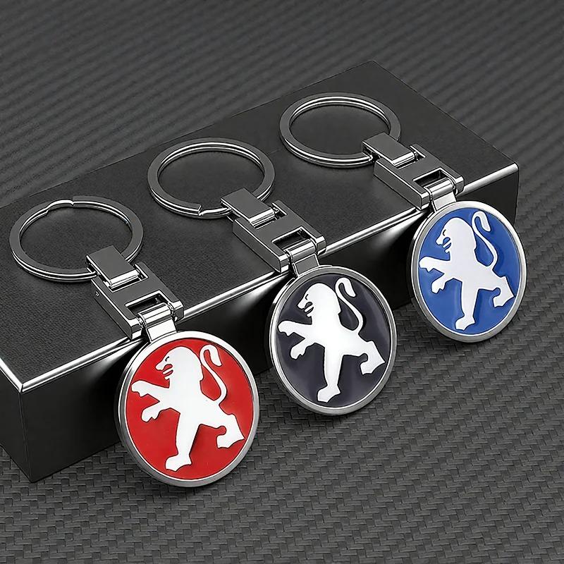 Alloy Tire Valve Cap Keychain Wheel Dust Proof Cover Car Accessory For Peugeot 208 2008 308 3008 408 508 4008 5008 206 307 RCZ