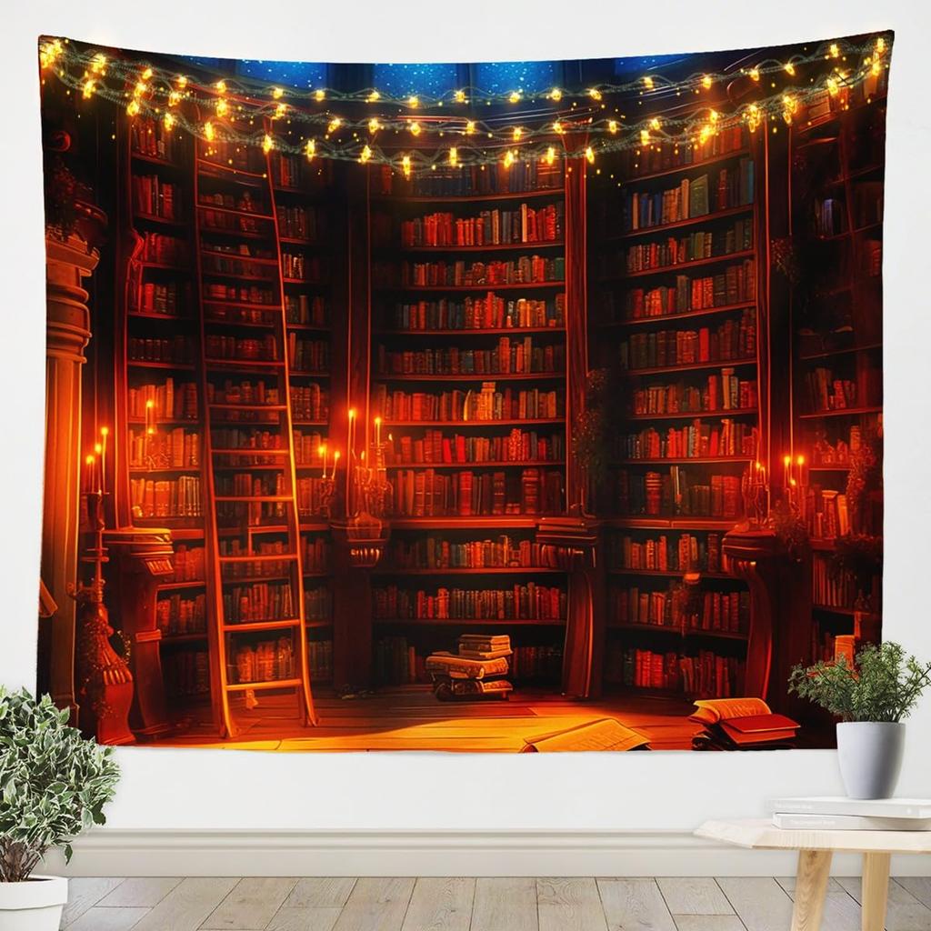 Japanese Crane Tapestry, Black Background with Red Sun, White Clouds and Sakura Print Wall Hanging for Bedroom,Living Room Decor