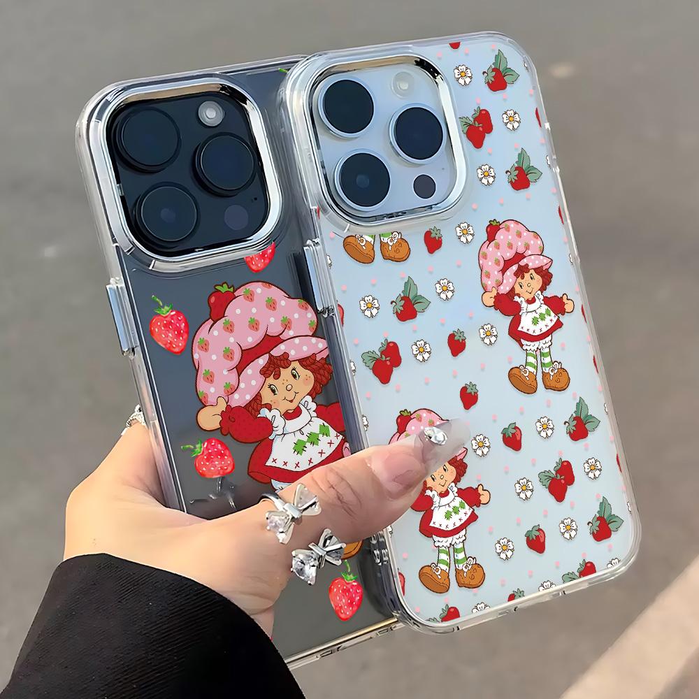 New S-Strawberry Cute S-Shortcake Phone Case For Google Pixel 10 9 8 8A 9A XL Pro 4G 5G Transparent Soft Silicone TPU Back Cover