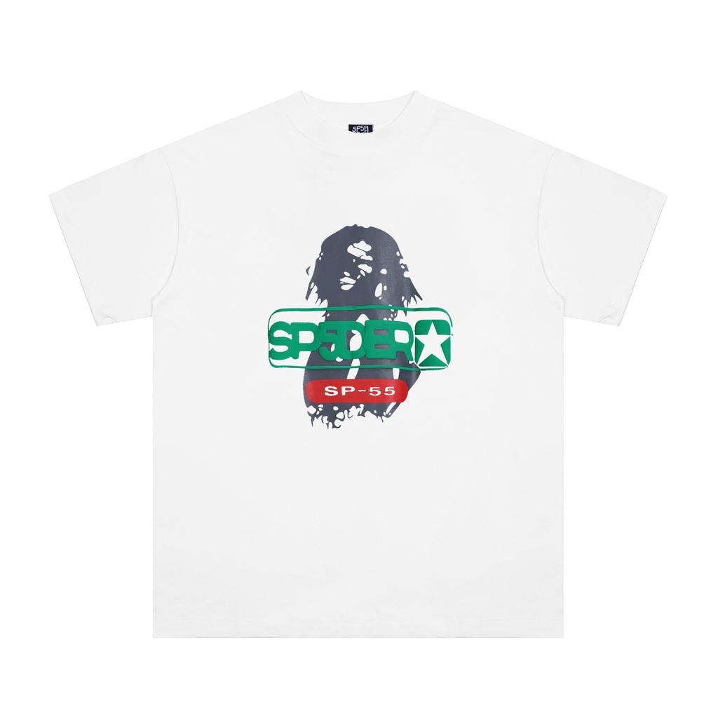 Sp5der hip hop singer Young Thug same foam letter 555555 couple T-shirt Pink short sleeve tee