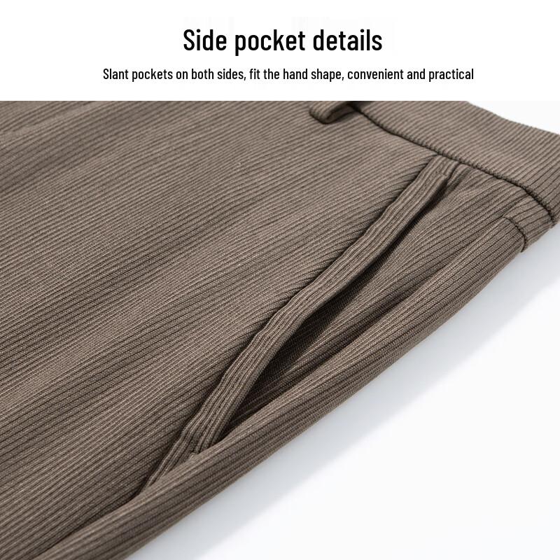 Hodo Men's Thickened Corduroy Warm Casual Pants