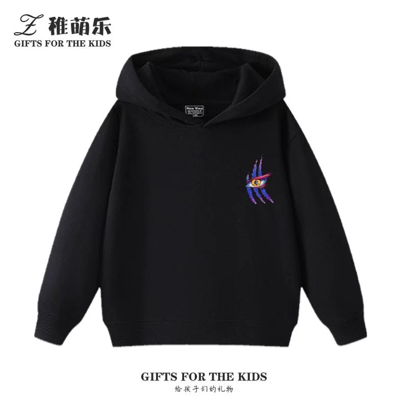 Sudaderas con capucha para niños con estampado de Demon Slayer, sudaderas informales de otoño/invierno para niños y niñas.