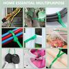 Green Nylon Cable Ties Self-Locking Cord Ties Wire Binding Wrap Straps for Plants Garden Fence Fixed Fastener Rings
