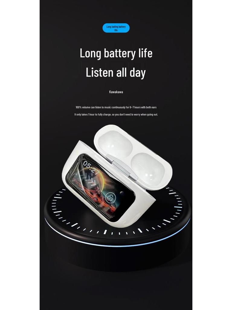 A9Pro Bluetooth Earbuds: Touchscreen, ANC Noise Cancelling, Smart E11 AI Translation, True Wireless.