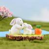 3pcs Resin Moss Micro-landscape Resin Decoration Animal Piglet Rabbit Swan Scenery Animal Accessories