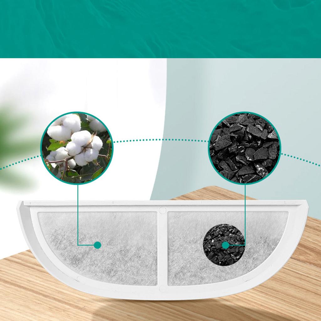 8xReplacement Filters for Pet Water Fountains Improve Water Quality Keep Water Clean with Filtration Replacement