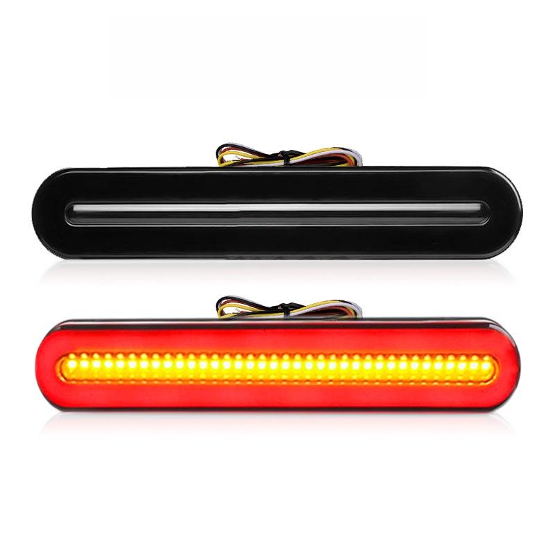 2Pcs Led 12V 24V Car Taillights Truck Turn Signal Lamp 3 In 1 Led Tail Brake Light Trailer Light Atv Rear Stop Flash Lamp