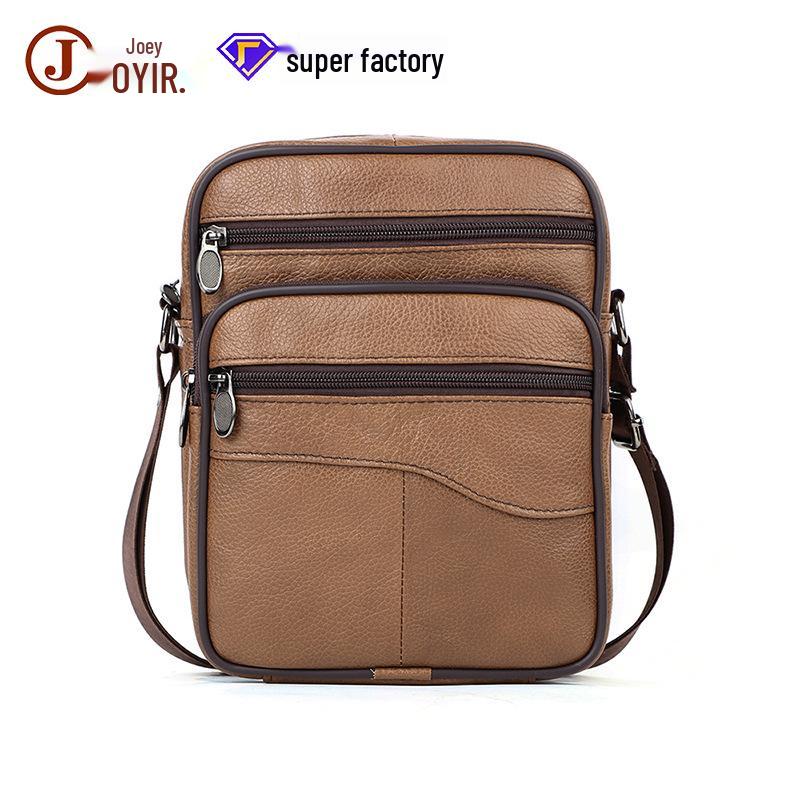 

Мужская сумка кроссбоди через плечо из натуральной кожи - деловой кэжуал в корейском стиле