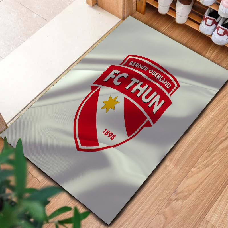 Fc Thun Logo Carpet Rug For Living Room Bedroom Home Sofa Decoration Kids Play Nonslip Floor Mat