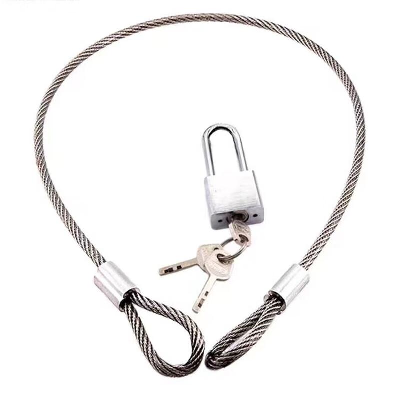 Stainless Steel Anti-theft Wire Rope Padlock