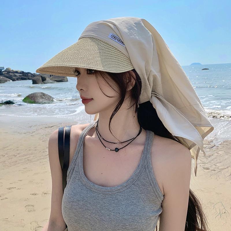 

Платки-банданы с завязками для женщин, для путешествий на открытом воздухе, защита от солнца, универсальные, для создания индивидуального образа, шляпа от солнца