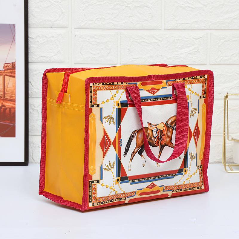 Kleurrijke Cartoon Opvouwbare Non-woven Tote Bag - Modieuze, Draagbare Cadeau/Boodschappentas