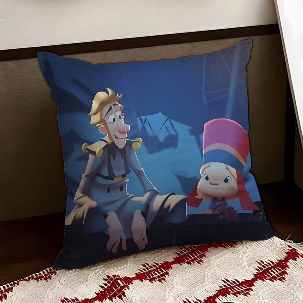 KKlaus Film Cushion Cover Reversible Soft Durable Pillow Cover Home Car MultiScene Use for Daily Comfort