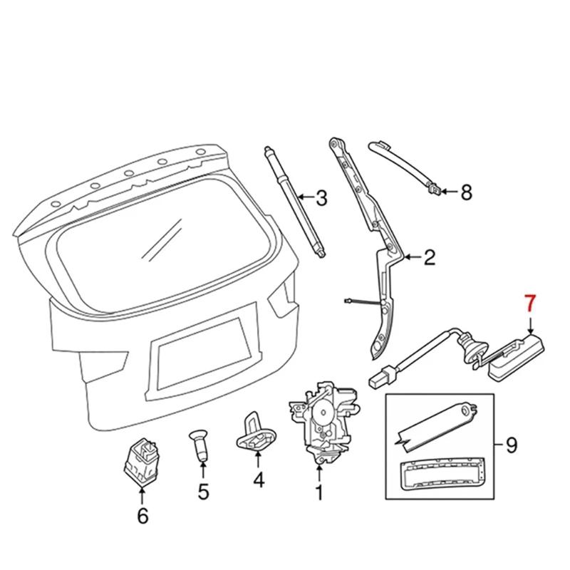 Tailgate Boot Opening Switches For Select Model Part Number 63270FJ000 Tailgate Release Switches