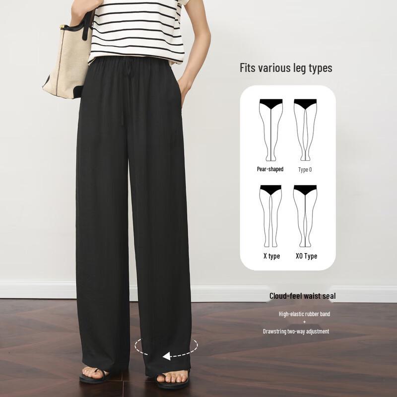 Olrain Damen Kordelzug Gerade Bein Freizeithose