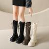 Long boots for women's autumn new straps, thin knight boots, thick soles but knee knight boots for women