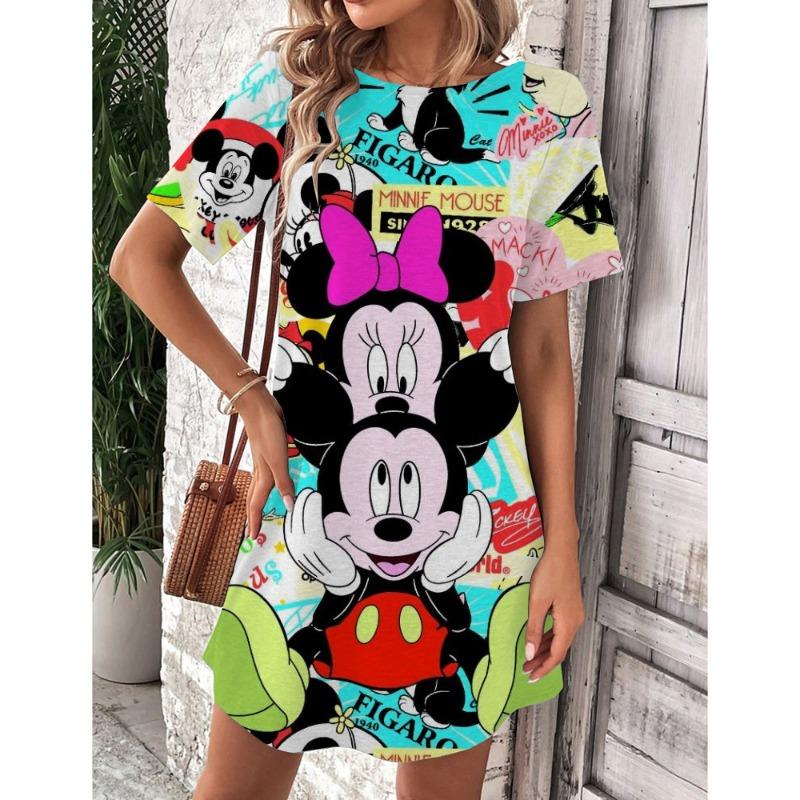 2025 Summer Animal Printed Dress Women's Short Sleeved Beach Sunwear Elegant Casual Party Dress