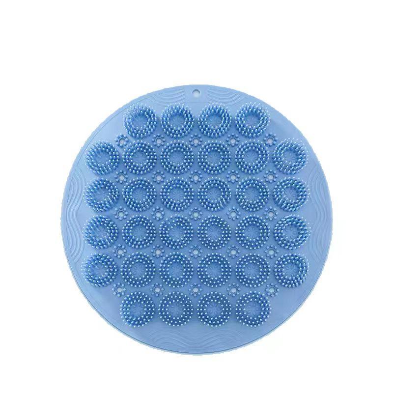 Self-Use Back Scrubber & Exfoliating Shower Mat with Foot Massager