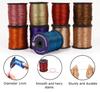 IBA Indianbeautifulart Lurex  Dori  Thread Embroidery  Dori  1mm Metallic  Multicolor  Cord 150 Meter Spool Pack Of 9 Metallic Tinsel Cord