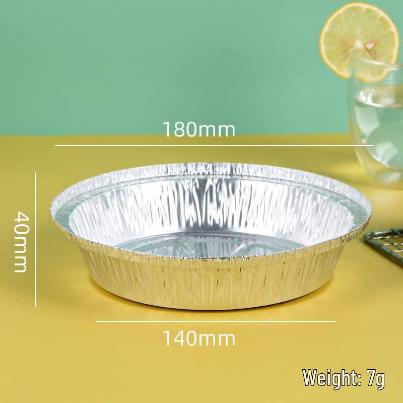 Round Aluminum Foil Pan for Home Use - Air Fryer, BBQ, Baking, and Takeout