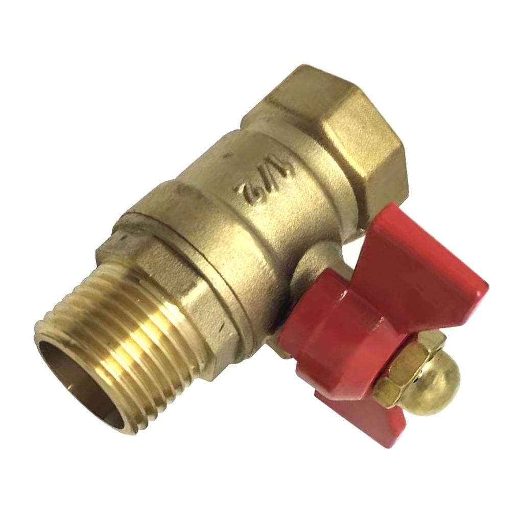 Messing-Kugelhahn Wasserrohr Absperrschieber mit T-Griff Rohrgewindefitting für Heimindustrie Innengewinde Außengewinde