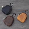 Retro Coin Bag Crazy Horse Leather Small Coins Keys Holder Zipper Pouches Bluetooth Earphone Storage Bags